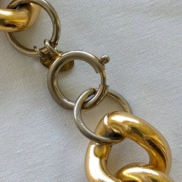 Erwin Pearl Vintage Chunky Gold-Plated Choker - Picture 9 of 12